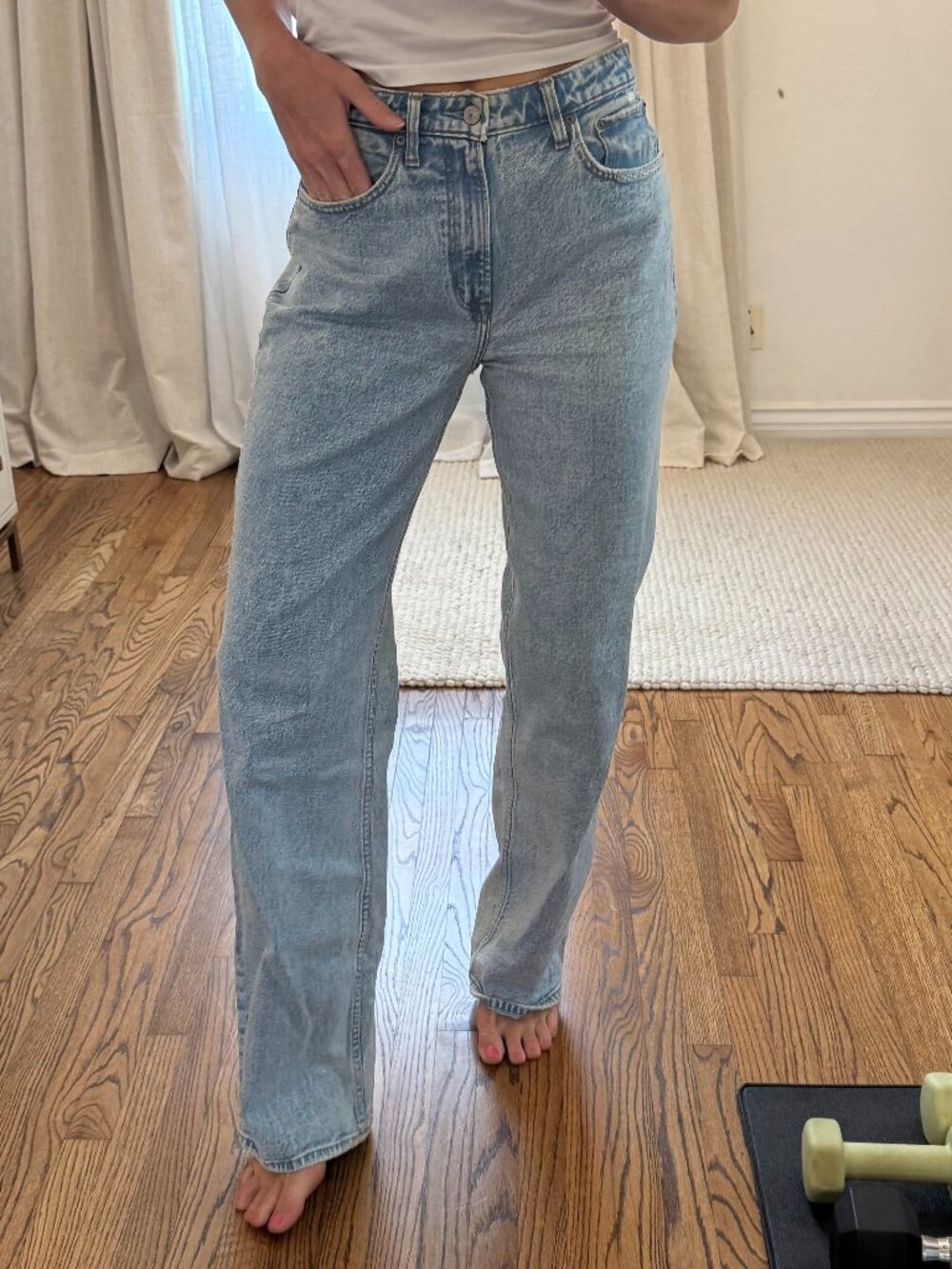 Abercrombie & Fitch Curve Love 90s High Rise Jeans / size 28 US 6 XL length - Picture 2 of 6